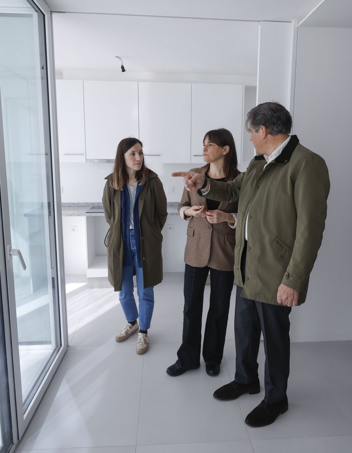 Foto de la visita en una vivienda